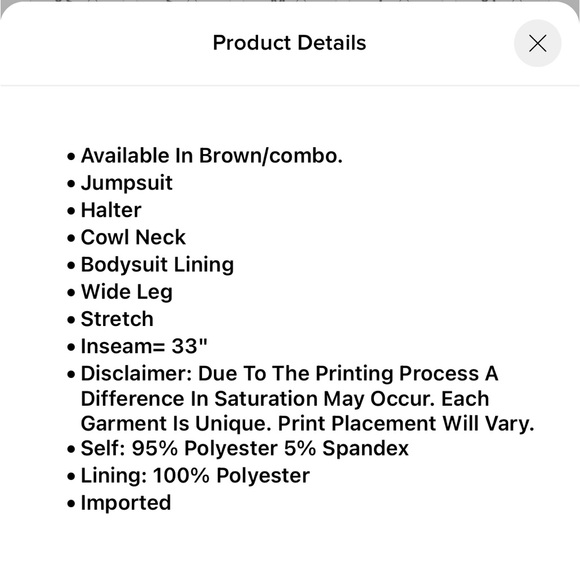 FashionNova All The Mesh brown halter jumpsuit - Picture 3 of 5